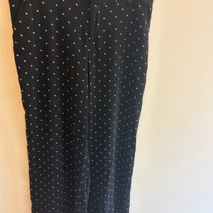 Torrid Black Wide Leg Pants with White Dots